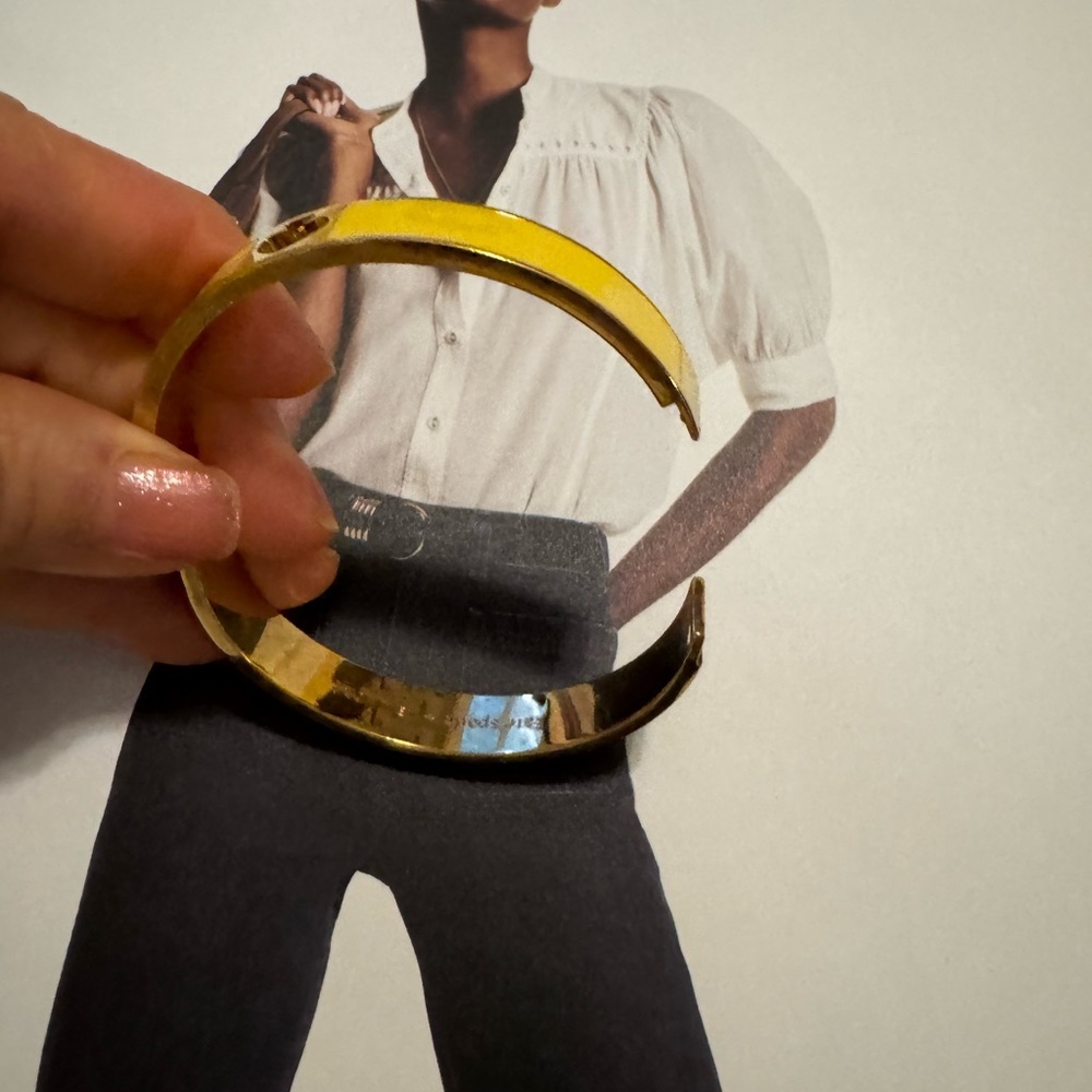 Kate Spade Yellow Gold Heart Bangle - Picture 2 of 5